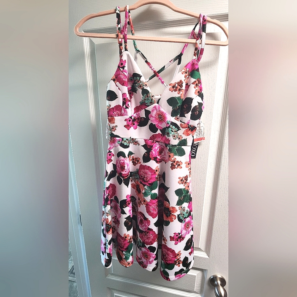 Mini Dress with Criss Cross Back